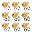 Bico Espigão 10un Adaptador Gás Encanado Gn 1/2 Femea 3/8 Bm