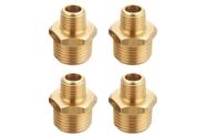 Bico hexagonal redutor de latão T TANYA HARDWARE 1/4 NPT x 1/2 NPT
