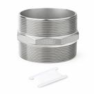 Bico hexagonal TAISHER 304 em aço inoxidável 3 NPT macho x 3 NPT macho Bico hexagonal TAISHER 304 em aço inoxidável 3 NPT macho x 3 NPT macho