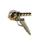 Bico Inflador para Pneus Tipo Bola com Trava de Segurança e Rosca 1/4 NPT Profissional