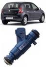 Bico injetor clio, sandero, logan hi-flex 1.0 16v flex azul 280156296