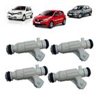 Bico injetor renault clio logan sandero 1.0 16v 2012 á 2016 - kit c/ 4 unidades