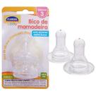 Bico Mamadeira de Silicone Standard Fino 2 Unidades - Plasútil Baby