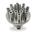 Bico para Fontes Chafarizes e Lagos Fixo em Inox Multijatos com Entrada Rosca de 1 1/2"