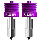 Bico para impressora 3D Bulto P2S X2D Série H2 0,4 mm revestido