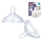 Bico Para Mamadeira Boca Larga Com 2 Pçs Transparentes Nuby Bico Para Mamadeira Boca Larga Com 2 Pçs Transparentes Nuby