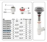 Bico Para Ventosa Série V 1/8 Mod. Av0118m12 - Gimatic