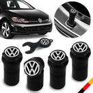 Bico Pneu Pino Roda Válvula Antifurto Preto Vw Golf Jetta