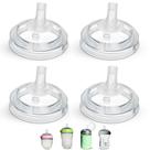 Bicos com Canudo BelBeyo 4 Unidades Silicone Macio Livre de BPA