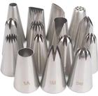Bicos De Confeitar 15 Bicos grande de inox p chantily creme