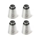 Bicos de Confeitar para Suspiro e Bolos de Festas Cromus Allonsy em Aço Inox Nº796L 4Un Bicos de Confeitar para Suspiro e Bolos de Festas Cromus Allonsy em Aço Inox Nº796L 4Un