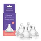 Bicos de mamadeira Lansinoh NaturalWave 100% silicone 4C 6M+
