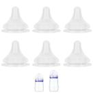 Bicos de silicone XUNICUTE Lansinoh fluxo médio, 6 unidades