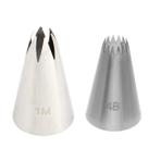 Bicos Para Confeitar Pitanga 1m E 4b Inox Kit Top