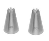 Bicos Para Confeitar Pitanga 4b 2 unidades Inox grandes