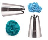 Bicos Para Confeitar Pitanga 6b 2 unidades Inox grandes