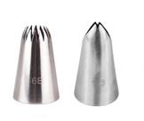 Bicos Para Confeitar Pitanga 6b Folha 113 Inox grandes Bicos Para Confeitar Pitanga 6b Folha 113 Inox grandes