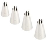 Bicos Para Confeitar Pitanga aberta grande 1M inox kit 4un
