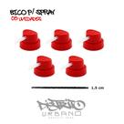 Bicos para Spray 5 unid. Cap Needle Rojo 1,5cm Graffiti, Pintura Automotiva, Pintura Industrial, Arte e Customização Bicos para Spray 5 unid. Cap Needle Rojo 1,5cm Graffiti, Pintura Automotiva, Pintura Industrial, Arte e Customização