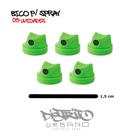 Bicos para Spray 5 unid Cap Skinny Level 1 de 1,5cm Graffiti, Pintura Automotiva, Pintura Industrial, Arte e Customização Bicos para Spray 5 unid Cap Skinny Level 1 de 1,5cm Graffiti, Pintura Automotiva, Pintura Industrial, Arte e Customização