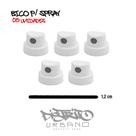 Bicos para Spray 5 unid. Cap Skinny Maclaim 1,2cm Graffiti, Pintura Automotiva, Pintura Industrial, Arte e Customização