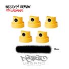 Bicos para Spray 5 unid Fat Cap Yellow 15CM Graffiti, Pintura Automotiva, Industrial, Arte e Customização Bicos para Spray 5 unid Fat Cap Yellow 15CM Graffiti, Pintura Automotiva, Industrial, Arte e Customização