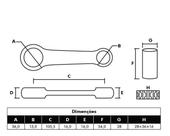 Biela motor kit completo brandy titan125 02-08/fan125 04-08 Biela motor kit completo brandy titan125 02-08/fan125 04-08