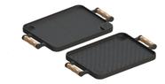 Bifeteira Chapa Dupla Face Em Ferro Fundido 26x48cm Libaneza Preto