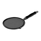 Bifeteira Ferro Redonda Cabo Silicone Preto Lisa 26Cm