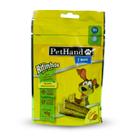 Bifinhos Para Cães Sabor Frango Pethand 65G, Petiscos Para Cachorros Sabor Frango, Amarelo, Produzido Com Produtos Selec