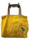 Big bag brasil mostarda c/ forro listrado azul e branco Big bag brasil mostarda c/ forro listrado azul e branco