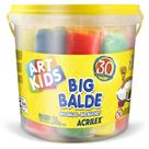 Big balde de 30 massinha de modelar 1,500g acrilex