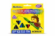 Big Giz de Cera Triangular Acrilex 12 Cores Big Giz de Cera Triangular Acrilex 12 Cores