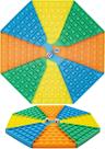 Big Pop Game Fidget Toys, Jumbo Rainbow Chess Board Push Bubble Popper Fidget Sensory Toys com 2 dados, brinquedos gigantes para alívio do estresse para brincar com crianças amigas (cor escura octogonal).