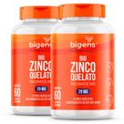 Bigens kit 2x bio zinco quelato 60 caps