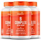 Bigens kit 3x complexo b vitamina b complex 60 caps