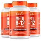 Bigens kit 3x metil b12 vegana, vitamina metilcobalamina 60caps