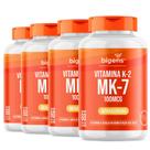 Bigens kit 4x vitamina k2 mk7, 60 cápsulas, 100mcg, mk7