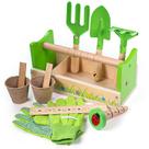Bigjigs Toys Gardening Caddy Brinquedos de madeira Ferra