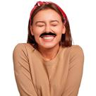 Bigode Português Adulto Infantil Cartela Com 6 Un 9 cm