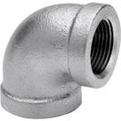 Bigorna de cotovelo de ferro maleável 3/4 em FPT galvanizado