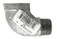 Bigorna de encaixe de tubulação de mangueira Cotovelo de ferro galvanizado de 1/2”