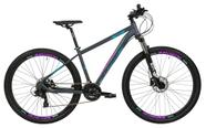 Bike 29 Taipan 21V Preta Roxa Verde