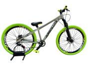 Bike Grau Absolute Nero 5 Monomarcha Freios Hidráulicos Quadro Cinza 13.8 Alumínio Aro 26 Vmaxx Pneu Balão Flame