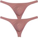 Bikini Thong Underwear Jaxu, de segunda pele, adequada para homens, pacote com 2 Bikini Thong Underwear Jaxu, de segunda pele, adequada para homens, pacote com 2