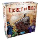 Bilhete de jogo de tabuleiro para viajar de trem cross-country