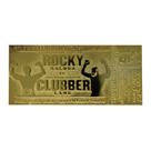Bilhete de luta de edição limitada Rocky III banhado a ouro 24k