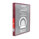 Binder BAZIC 1/2 Burgundy View com 3 anéis e 2 bolsos