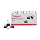 Binder Clips Staples Medium Black com capacidade 288/caixa de 5/8 polegadas