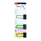 Binder Clips Suporte Para Caneta 25mm Preto E Branco 6un